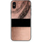 Rose Gold and Black Marble iPhone X Skin