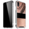 Rose Gold and Black Marble iPhone XR Clear Case