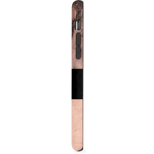 Rose Gold and Black Marble iPhone XR Pro Case