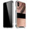 Rose Gold and Black Marble iPhone XS Max Clear Case