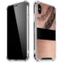 Rose Gold and Black Marble iPhone XS Max Clear Case