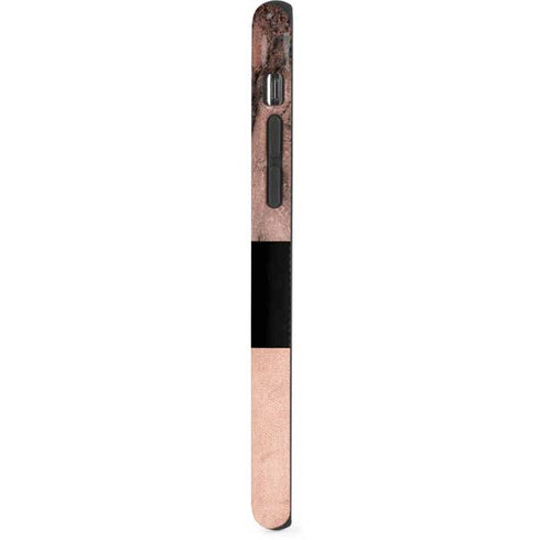 Rose Gold and Black Marble iPhone XS Pro Case