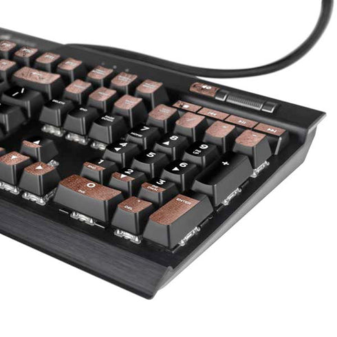 Rose Gold and Black Marble K95 RGB PLATINUM Mechanical Gaming Keyboard Skin