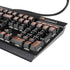 Rose Gold and Black Marble K95 RGB PLATINUM Mechanical Gaming Keyboard Skin