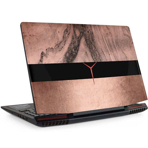 Rose Gold and Black Marble Legion Y720 Skin