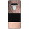 Rose Gold and Black Marble LG Stylo 6 Clear Case