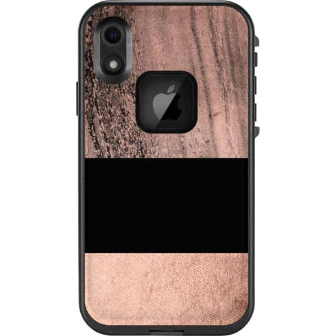 Rose Gold and Black Marble LifeProof Fre iPhone Skin
