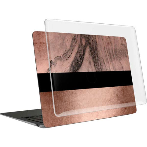 Rose Gold and Black Marble MacBook Air 13in (2020) Case plus Skin