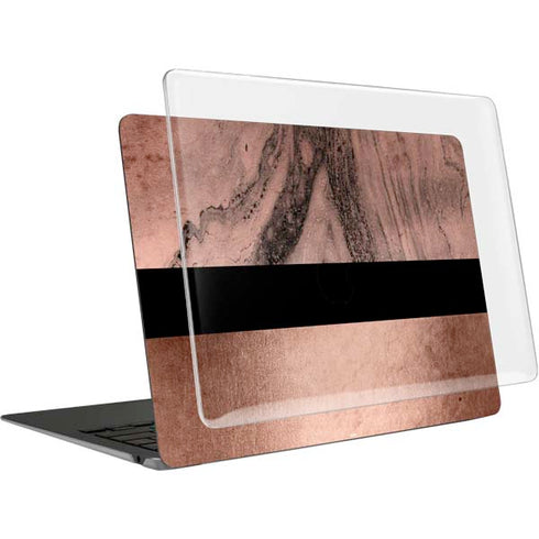 Rose Gold and Black Marble MacBook Air 13in M1 (2021) Case plus Skin