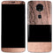 Rose Gold and Black Marble Moto E5 Plus Skin
