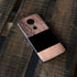 Rose Gold and Black Marble Moto E5 Plus Skin