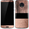Rose Gold and Black Marble Moto G6 Skin