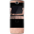 Rose Gold and Black Marble Motorola RAZR Skin