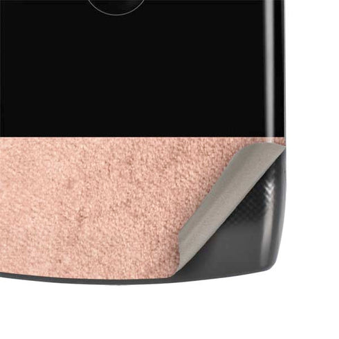 Rose Gold and Black Marble Motorola RAZR Skin