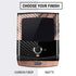 Rose Gold and Black Marble Motorola RAZR Skin