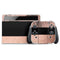 Rose Gold and Black Marble Nintendo Switch OLED (2021) Skin