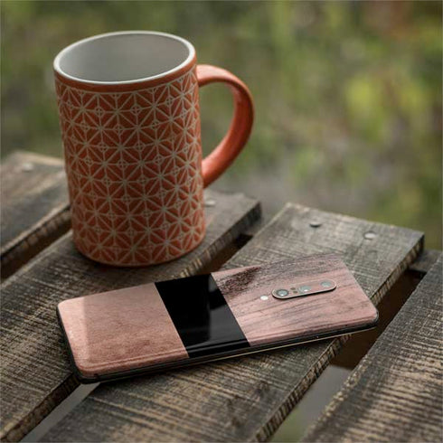 Rose Gold and Black Marble OnePlus 7 Pro Skin