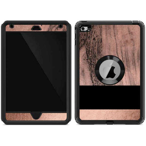 Rose Gold and Black Marble Otterbox Defender iPad Skin