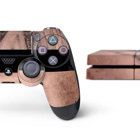 Rose Gold and Black Marble PS4 Console and Controller Bundle Skin