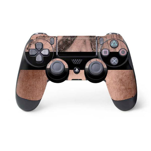 Rose Gold and Black Marble PS4 Controller Skin
