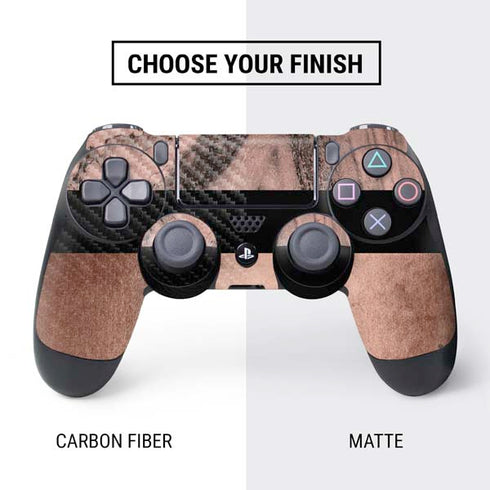 Rose Gold and Black Marble PS4 Controller Skin