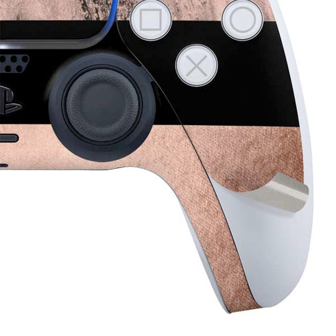 Rose Gold and Black Marble PS5 Bundle Skin