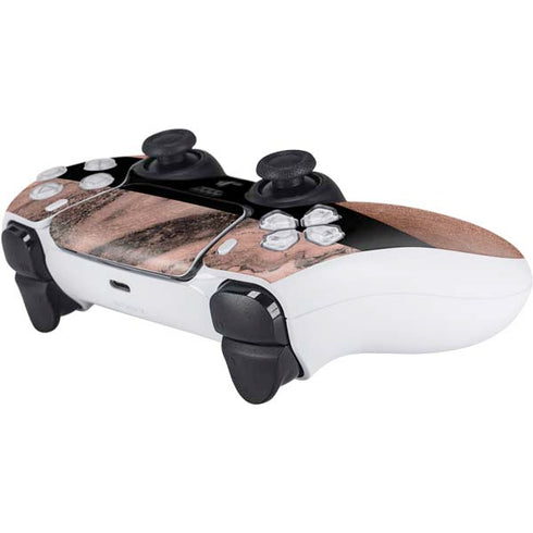 Rose Gold and Black Marble PS5 Controller Skin