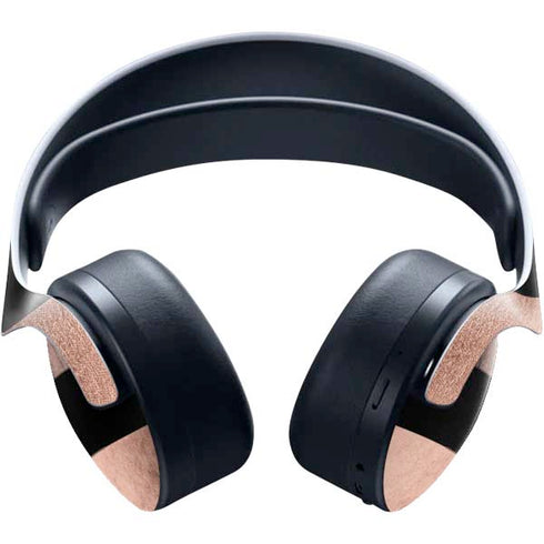 Rose Gold and Black Marble PULSE 3D Wireless Headset for PS5 Skin