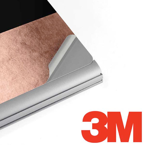 Rose Gold and Black Marble Surface Book 2 13.5in Skin