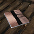 Rose Gold and Black Marble Surface Go Skin