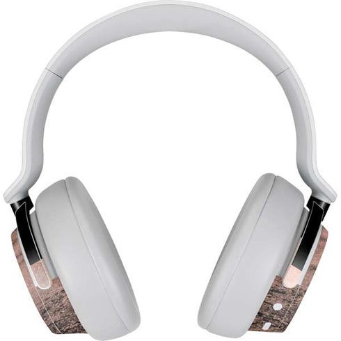 Rose Gold and Black Marble Surface Headphones Skin