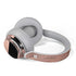 Rose Gold and Black Marble Surface Headphones Skin