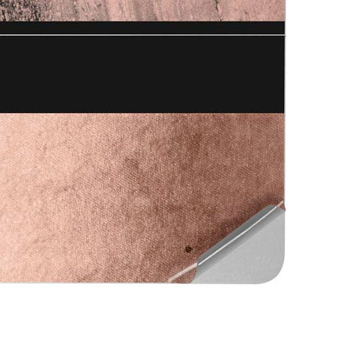 Rose Gold and Black Marble Surface Laptop Studio Skin
