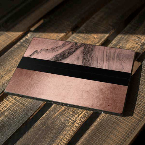 Rose Gold and Black Marble Surface Pro 6 Skin