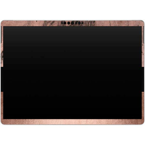Rose Gold and Black Marble Surface Pro 8 Skin
