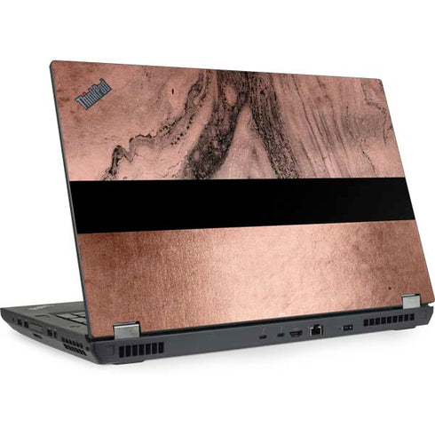 Rose Gold and Black Marble Lenovo ThinkPad Skin