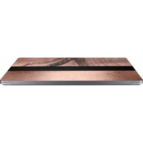 Rose Gold and Black Marble Universal Laptop 12in (9.8 x 6.8in) Skin