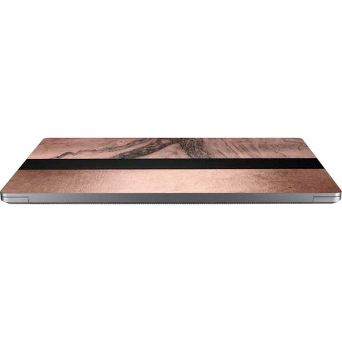 Rose Gold and Black Marble Universal Laptop 14in (11.4 x 8.2in) Skin