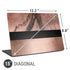 Rose Gold and Black Marble Universal Laptop 15in (12.2 x 8.8in) Skin