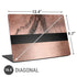 Rose Gold and Black Marble Universal Laptop 16.6in (13.4 x 9.7in) Skin