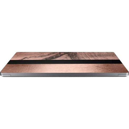 Rose Gold and Black Marble Universal Laptop 16.6in (13.4 x 9.7in) Skin