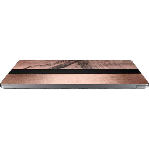 Rose Gold and Black Marble Universal Laptop 17in (13.8 x 10in) Skin