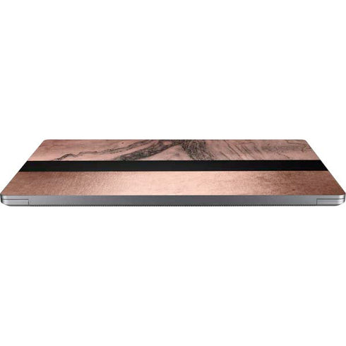 Rose Gold and Black Marble Universal Laptop 18in (14.6 x 10.6in) Skin