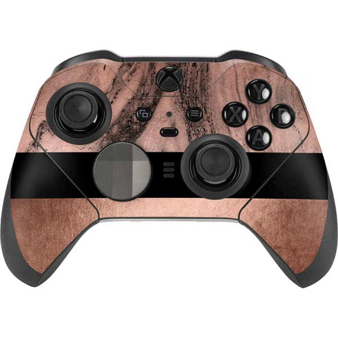 Rose Gold and Black Marble Xbox Elite Wireless Controller Series 2 Skin