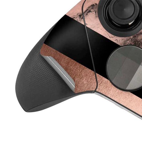 Rose Gold and Black Marble Xbox Elite Wireless Controller Series 2 Skin