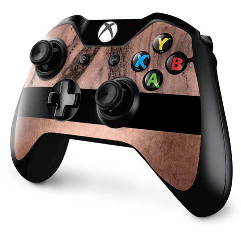Rose Gold and Black Marble Xbox One Controller Skin