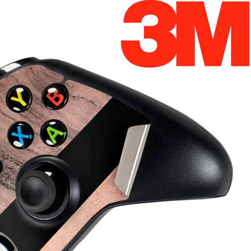 Rose Gold and Black Marble Xbox One Controller Skin