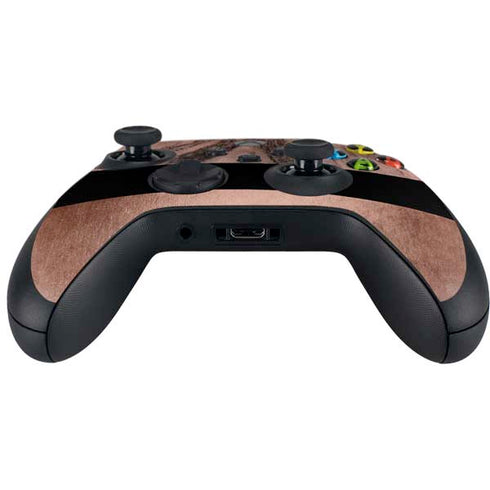 Rose Gold and Black Marble Xbox Series X Controller Skin