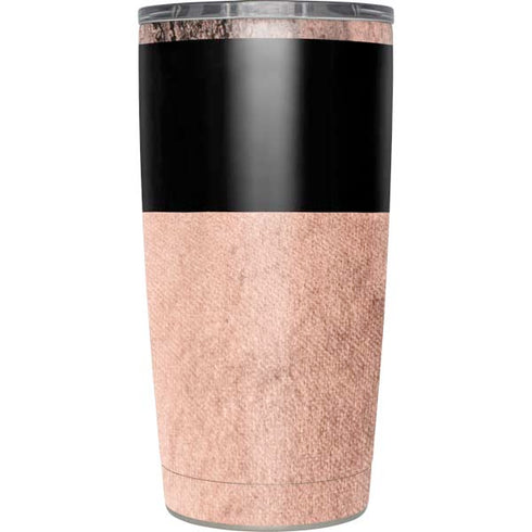 Rose Gold and Black Marble Yeti 20oz Tumbler Skin