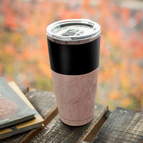 Rose Gold and Black Marble Yeti 20oz Tumbler Skin